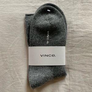 Vince 100% Cashmere gray socks - BRAND NEW